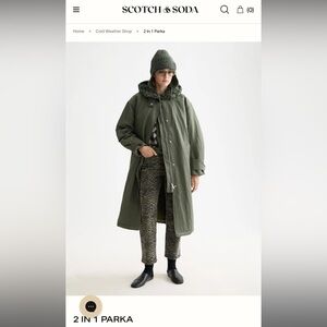 Scotch & Soda Olive Jacket Parka